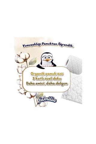 Organik Pamuk Özlü Tuvalet Kağıdı 40 Rulo