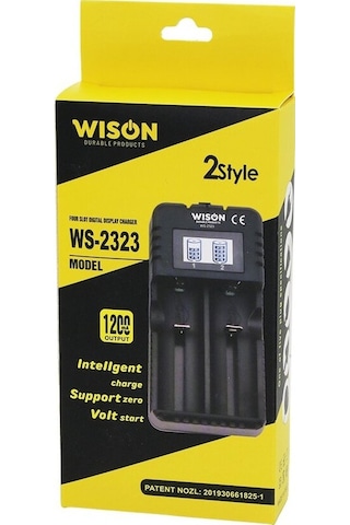 Wison Ws-2323 Pil Göstergeli 2 Li Pil Şarj Cihazı