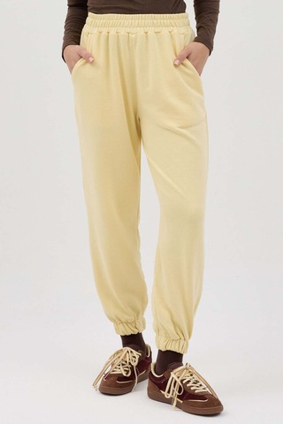 Buly Cozy Beli Lastikli Jogger Eşofman Altı Butter Sarı