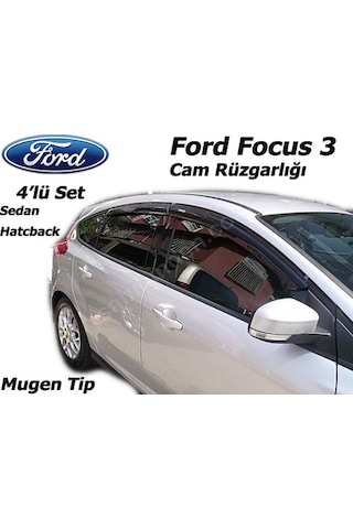 Ford Focus 3 Mugen Cam Rüzgarlığı 4Lü Set