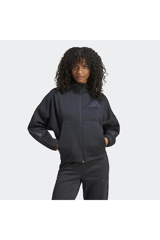 Black Adidas Kadın Kapşonlu Eşofman Üstü W Z.n.e. Fz Je7848 001