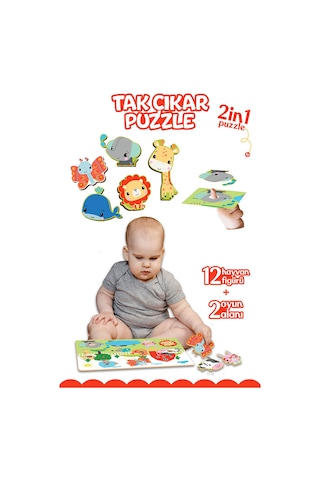 Fisher-price Fisher Price Tak Çıkar Puzzle Hayvanlar Dıy-fp2755