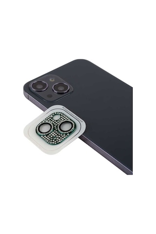 Apple Uyumlu iPhone 13 Mini Zore Cl-08 Kamera Lens Koruyucu Koyu Yeşil