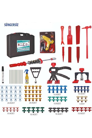 Bydent Pdr Boyasız Göçük Düzeltme Çanta Set 140 Parça Süngersiz