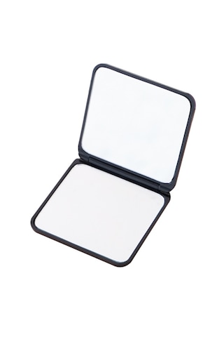 Ayn-100 Mini Katlanabilir Portatif Ayna- Taşınabilir Makyaj Aynası - Cep/çanta Aynası Mavi
