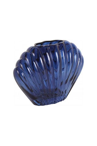 Karaca Home Essie Cam Dekoratif Vazo 19x7,3 Cm Lacivert 200.22.11.0010