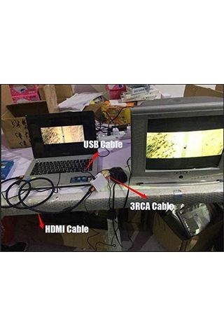 Hdmı To Rca Tos Av Çevirici Dönüştürücü Tüplü Tv Av Video Adaptör 4552