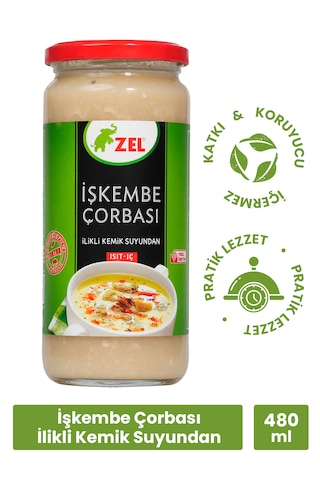 İşkembe Çorbası İlikli Kemik Suyundan 480 Ml 3 Adet