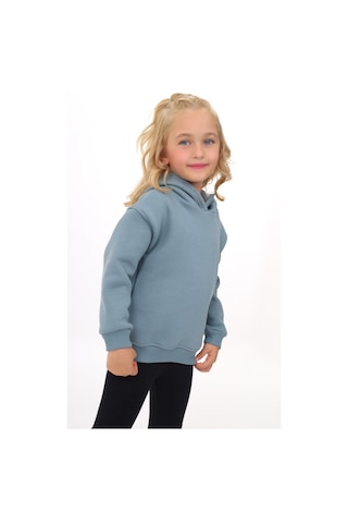 Toontoy Kız Çocuk Baskılı Sweatshirt Açık Mavi