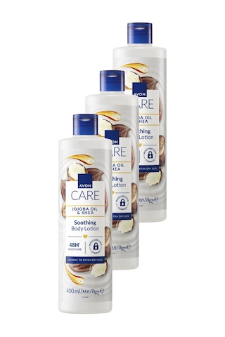 Avon Care Jojoba Yağı Ve Shea İçeren Vücut Losyonu 400ml Üçlü Paket