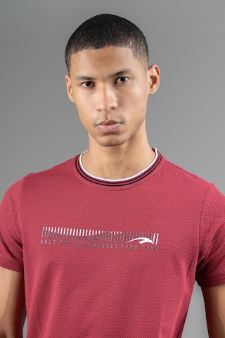 Maraton Regular Erkek Bisiklet Yaka Bordo- T-shirt Bordo-