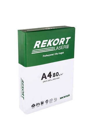 Mopak Rekort A4 80gr/m2 Fotokopi Kağıdı 1000 Adet 2pk 500