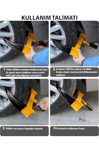 Teknoroket Karavan , Romörk , Araç Teker Kilidi Çelik