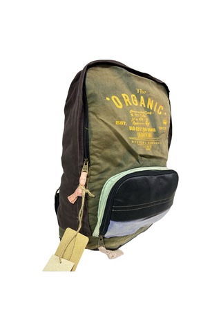 Old Cotton Cargo Kaliteli Tek Bölmeli Vintage Disayn Günlük Gezi Spor Okul Sırt Çantası Patchwork Komor 29x42cm Koyu Kahverengi