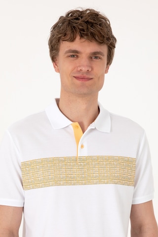 U.S. Polo Assn. Erkek Regular Fit Polo Yaka Beyaz Tişört 50306812-VR049