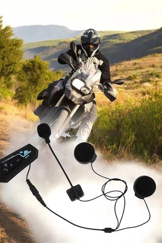 Bfs Kask Kulaklığı Motosiklet Intercom Interkom Dinleme Konuşma Özellikli Su Geçirmez