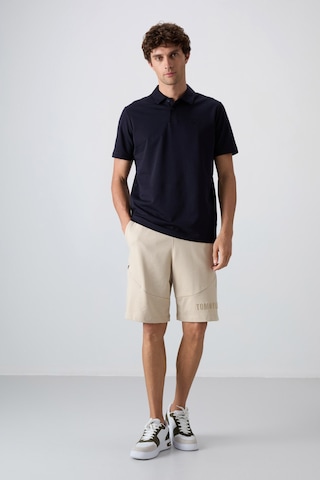 Tommy Life Lacivert Pamuklu Kalın Yumuşak Dokulu Standart Fit Basic Polo Yaka Erkek T-shirt - 88348 001