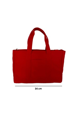 Tuttobene Idıly Kırmızı Tote Bag Omuz Çantası Laptop Kitap Evrak Taşınabilir Tb005