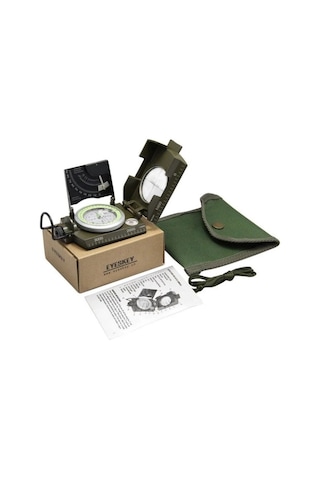 -prizmatik Suya Dayanıklı Işıltılı Pusula Ile Kılıfı Askeri Ordu Kamp Yürüyüş Seyahat Için Jeoloji Pusula