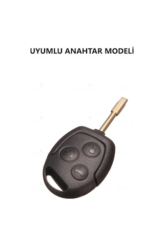 Ford Focus Transit Fiesta Modeo Fusion Ka Galaxy Gümüş Kenar Tpu Anahtar Kılıfı Siyah
