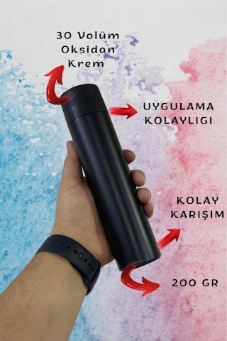Saç Açıcı Toz, Yüksek Performanslı Tek Kullanımlık Set, 100 Gr Saç Açıcı, 200 Gr Oksidan