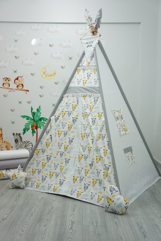 Kızıldereli Çocuk Oyun Çadırı Sabitlenebilir Büyük Boy Elit Serisi Sarı Koyunlu