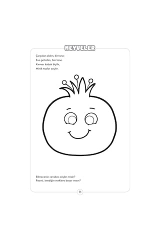 Meyveler Boyama 3-4 Yaş - Limonkids
