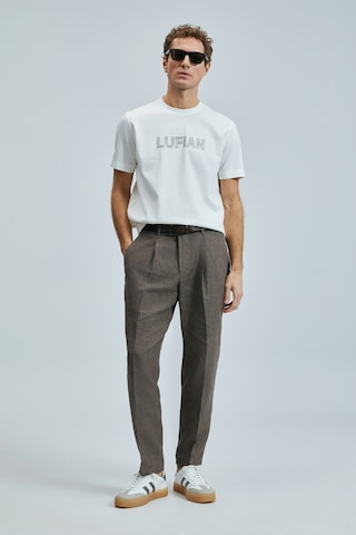 Lufian 111020240 Thınk Modern Grafik Tişort Erkek T-shirt Beyaz