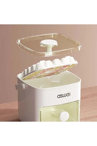 Dream011 Beyaz 1 Adet Buzdolabı Dondurucu Çift Katmanlı Buz Yapıcı 48 Buz Küpü Kapasiteli Buz Kutusu