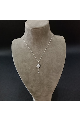 925 Ayar Gümüş Minimalist Yaklaşımlı Özel Tasarım Harika Kolye Gümüş