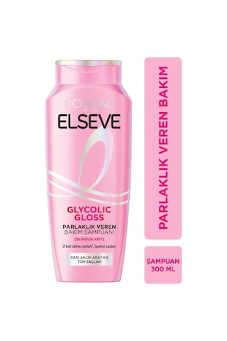 Elseve Glycolic Gloss Parlak Veren Saç Bakım Rutini Seti