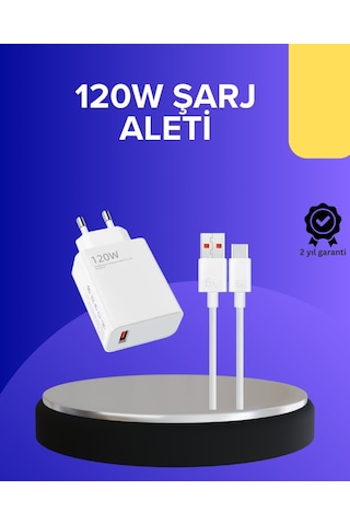 120 Watt Hızlı Şarj Adaptörü Samsung S20 S21 S22 S23 Uyumlu 34856254
