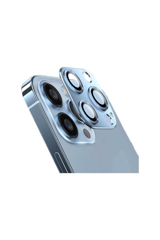 Apple Uyumlu iPhone 13 Pro Kamera Lens Koruyucu Çerçeveli Koruyucu Cl 03