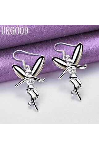 925 Ayar Gümüş Büyüleyici Küpe Moda Takı