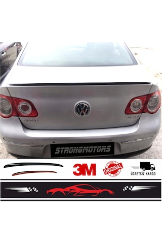 Volkswagen Passat B6 Bagaj Üzeri Çıta Spoiler Pianoblack 115Cm