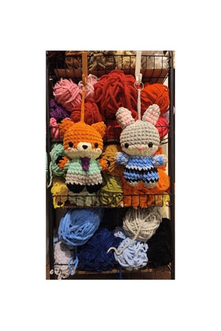 Nick & Judy El Yapımı Amigurumi Anahtarlık Örgü Peluş Figür