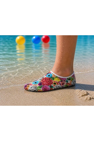 Gripptoes Kaymaz Damla Tabanlı Deniz&havuz Çorabı I2 Çok Renkli