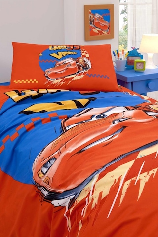 Özdilek Cars Neon Drift Tek Kişilik Disney Lisanslı Lastikli Çocuk Nevresim Takımı Çok Renkli