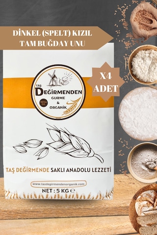 Dinkel Spelt Kızıl Tam Buğday Unu - 20 Kilo