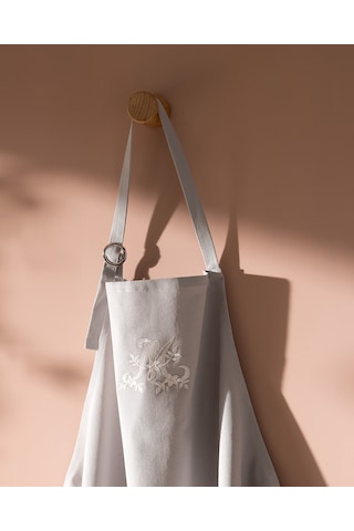 Madame Coco Cally %100 Pamuk Mutfak Önlüğü - Gri 8684427188934 Gri