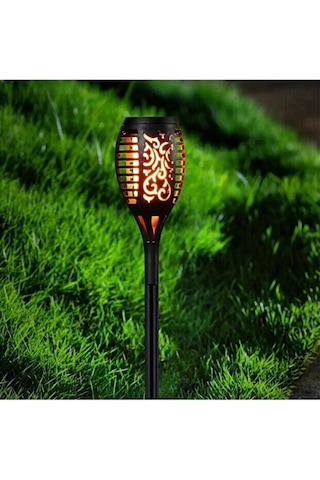 Solar Güneş Enerjili Bahçe Aydınlatma & Alev Efektli Solar Bahçe Lambası & 50 Cm Meşale 1