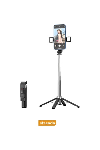 Jopus Bluetoothlu Ve Şarjlı Kumandalı Led Işıklı Selfie Çubuğu Tripod Özellikli