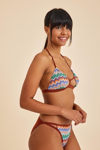 Hawaii Mocha Balensiz Üçgen Bralet Bikini Üst Kahverengi