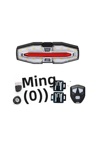 Youtek Motorcycle Usb Şarjlı Akıllı Kumandalı Led Fren Lambası - Sinyal, Süren, Su Geçirmez, Gündüz/gece Kullanıma Uygun Gümüş, 5510 Model