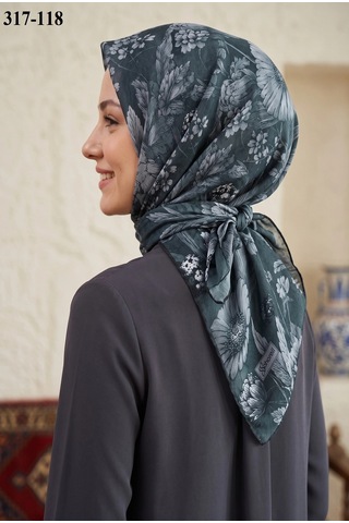 Sharell Desenli Soft Pamuk Eşarp 317-118 Çok Renkli