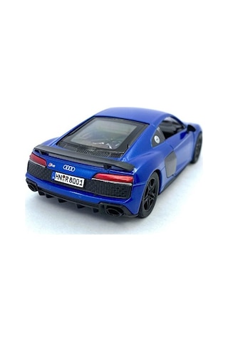 Kinsmart 2020 Audi R8 Coupe 1:36 Mavi Çek Bırak Model Araba