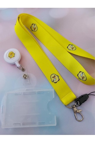 Belalı Civciv Kart Askısı Ve Katil Civciv Yoyo Yaka Kartlığı Yatay Dikey Kart Koruyucu