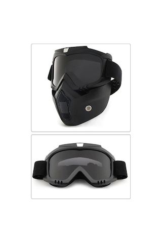 Jet Kask Maskesi Siyah