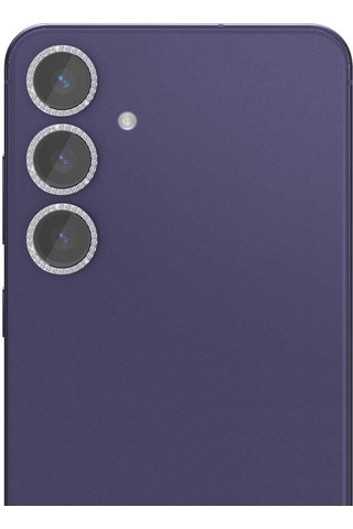 Galaxy Uyumlu S24 Plus Zore Diamond Kamera Lens Koruyucu Cam Filmi-siyah Siyah