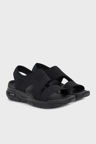 Skechers Bayan Sandalet 119458 Bbk Siyah Siyah